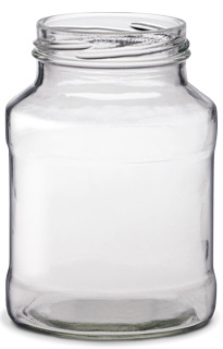 small glass jar